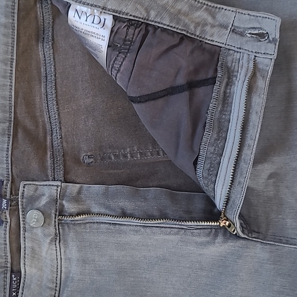 NYDJ 'Teresa' High Waist Grey Wash Utility Wide Leg Jean - Size 20W - Picture 6 of 9